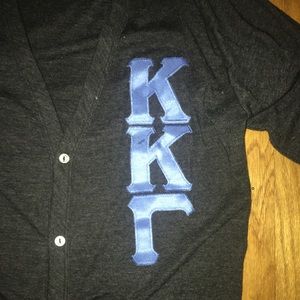 Kappa Kappa Gamma Lettered Cardigan